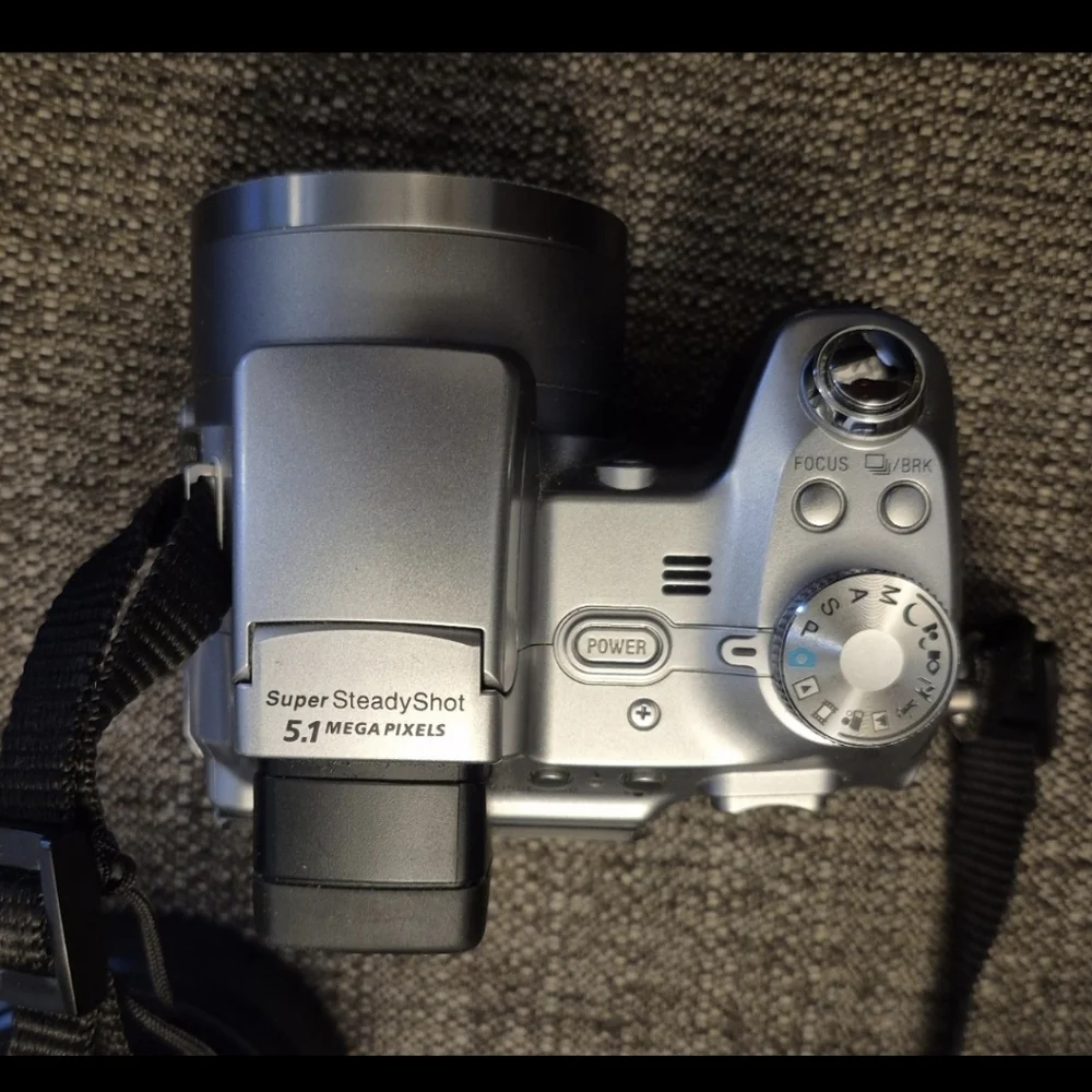 Sony Cyber-Shot DSC-H1 Camera W/ 12x Optical Zoom And Accessories